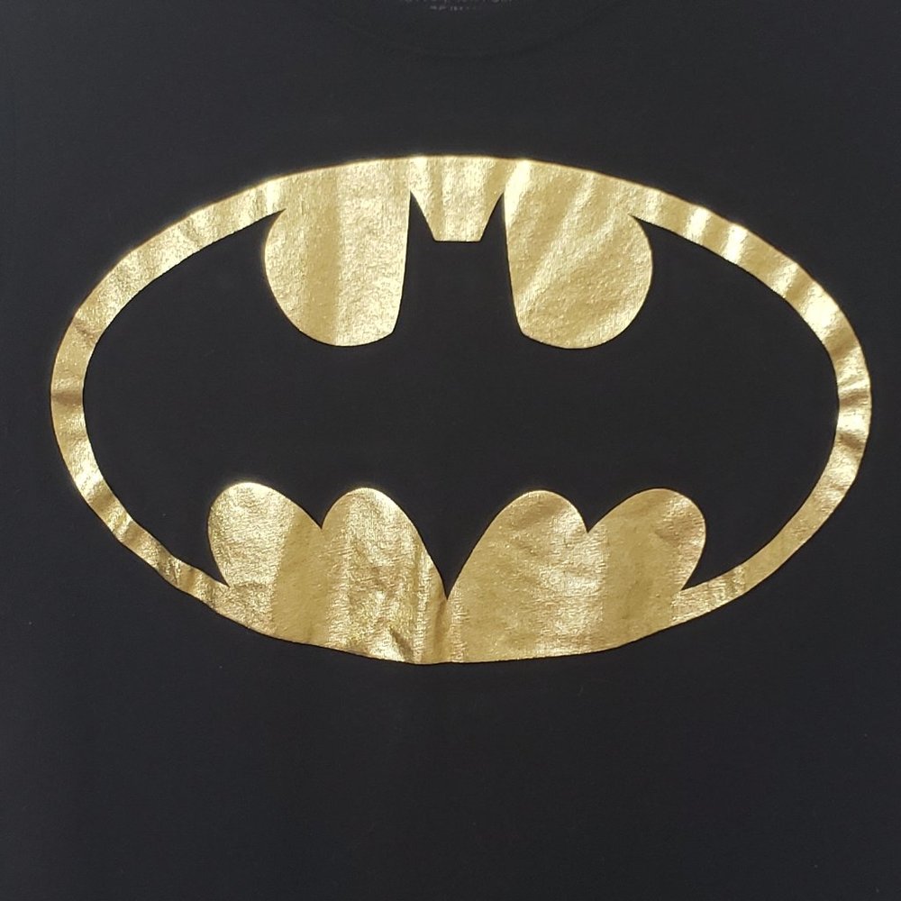 Batman Tee Black & Gold Size Medium - Picture 2 of 5